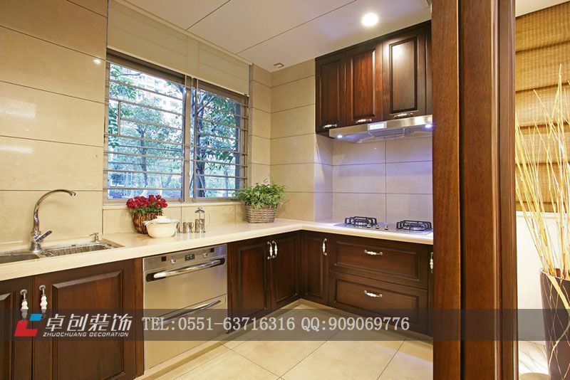 保利拉菲公館103㎡--中式風(fēng)格裝修設(shè)計餐廳效果圖，合肥裝修公司，合肥裝飾公司
